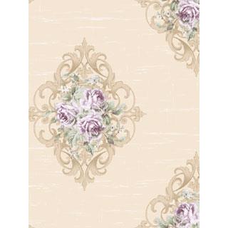 Seabrook Designs CL61409 Claybourne Acrylic Coated  Wallpaper
